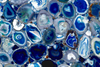 Semi Precious Stone Backlit Blue Agate Slab