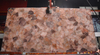Semi Precious Stone Backlit Hematoid Orange Quartz Crystal Slab