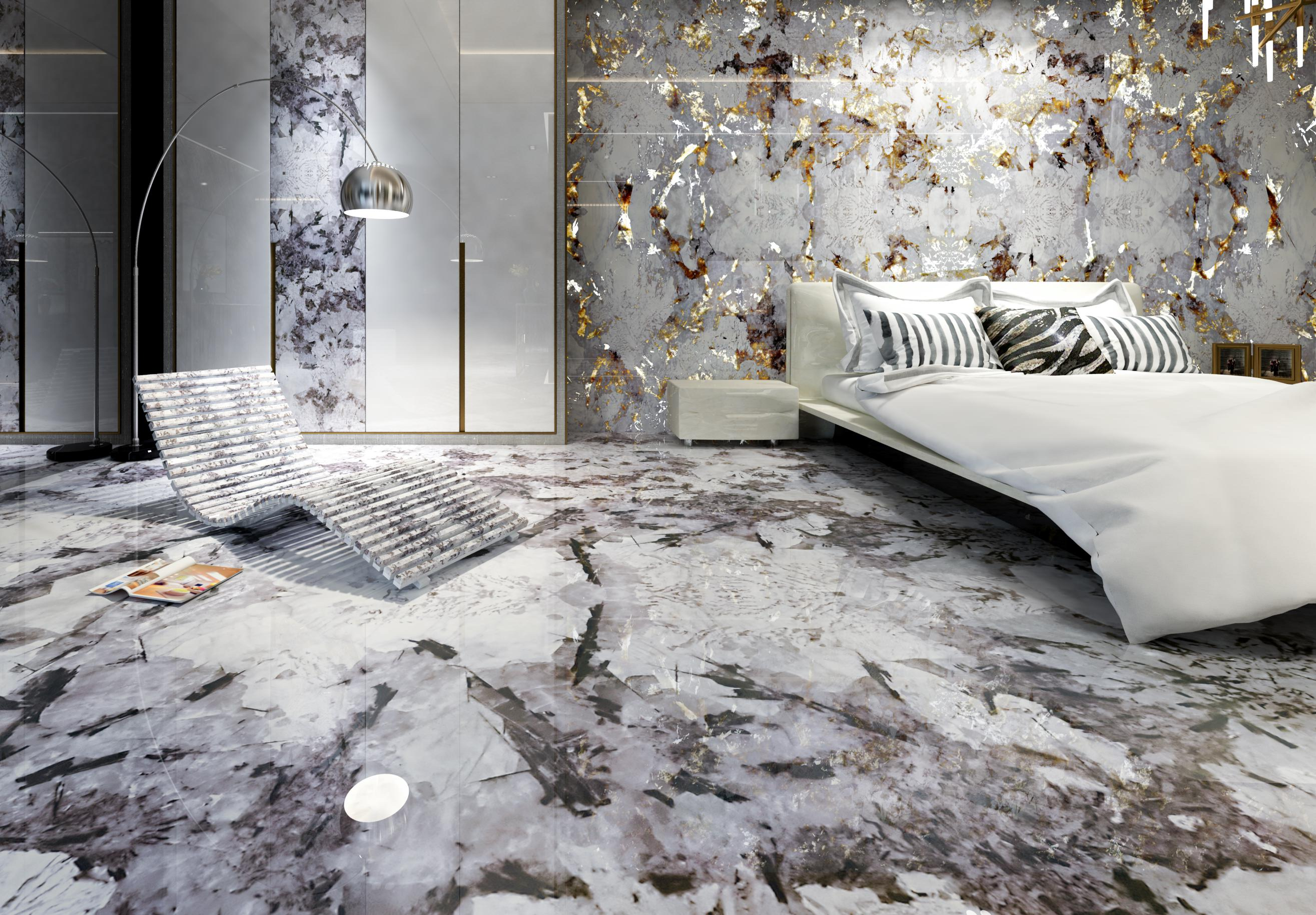 Snow Blue brazil quartzite marble