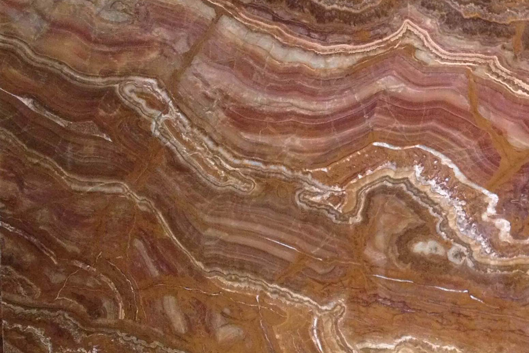 Natural Tiger Onyx Stone Bookmatch Tiles